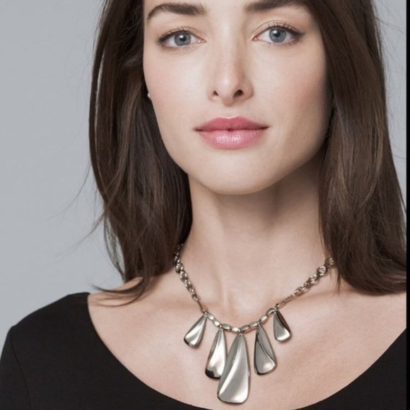 WHBM Reversible Teardrop Station Necklace - Picture 2 of 7